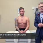 Heart auscultation: heart sounds Physical examination