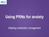 Prescribing benzodiazepines for anxiety