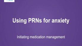 Prescribing benzodiazepines for anxiety