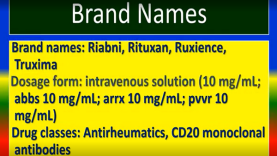 RITUXIMAB Generic Name, Brand Names, Precautions