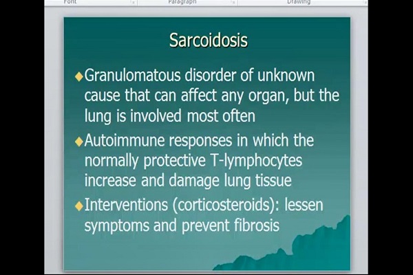 Sarcoidosis, Occupational Pulmonary Disease and BOOP