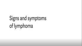 Signs and symptoms of lymphoma