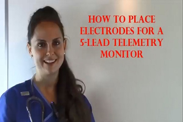 Lead Electrode Placement Cardiac Telemetry Monitor