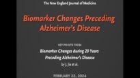 Biomarker Changes Preceding Alzheimer’s Disease