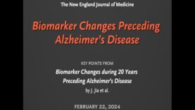 Biomarker Changes Preceding Alzheimer’s Disease