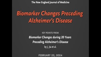 Biomarker Changes Preceding Alzheimer’s Disease