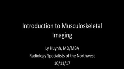 Introduction to Musculoskeletal Imaging